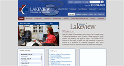 Desktop Screenshot of lakeviewcol.edu