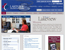 Tablet Screenshot of lakeviewcol.edu